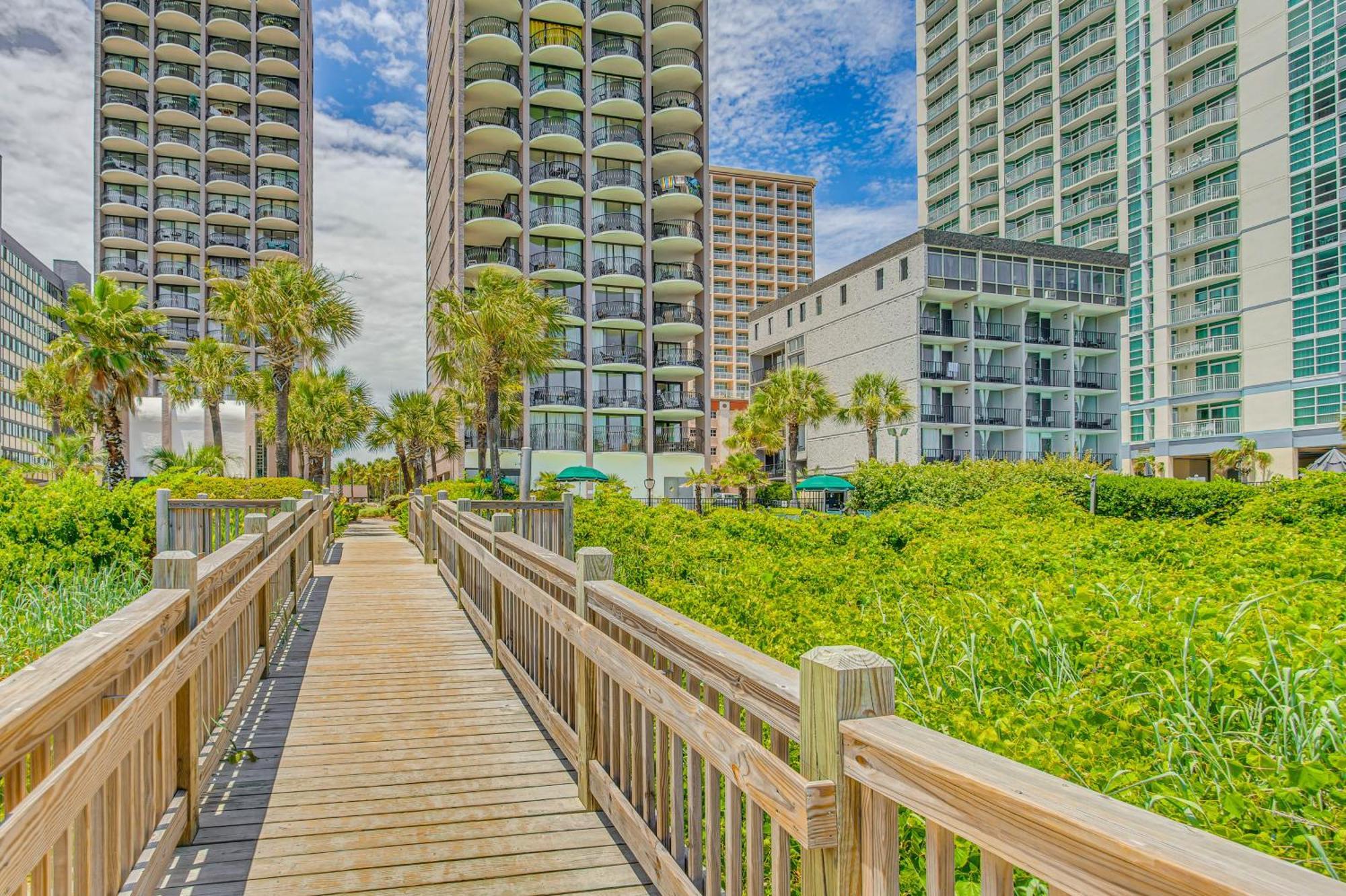 Myrtle Beach Oceanfront Condo With Covered Balcony! Exteriör bild